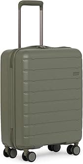 Stamford 2.0 Hard Shell Cabin Suitcase - 54.1 x 40.2 x 20 cm 37L, Lightweight, 4 Spinner Wheels, TSA Locks, Carry On Luggage Approved by Airlines Including easyjet & British Airways - Green